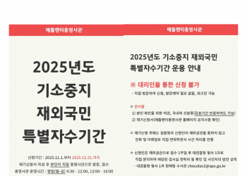 기소중지 재외국민 특별자수기간 운용