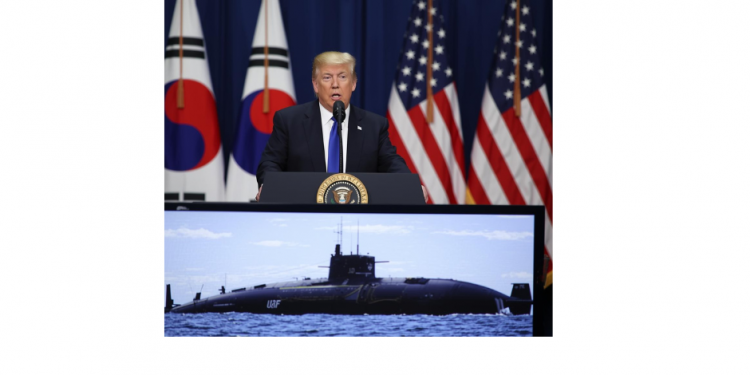 트럼프, “한국, 핵추진 잠수함 건조 가능”