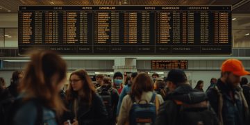 미 연방정부 셧다운 여파로 전국 공항의 국내선 운항에 차질