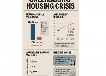 그린스보로, 급속한 도시 확대 속 주택 불안정 심화…주거 위기 경고음