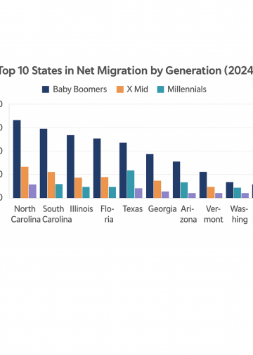 노스 & 사우스 캐롤라이나주, 미국 이주 러시의 새 중심지로 부상