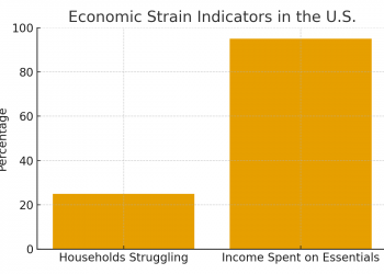 미전체 가구의 1/4 “근근히 먹고 산다”