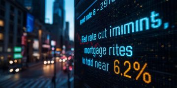연준 금리 인하 임박 — 그러나 모기지 금리는 “6.2%대” 유지될 듯