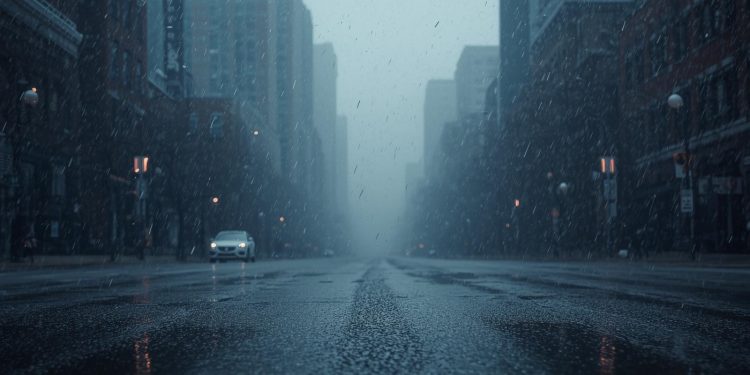 그린스보로와 샬롯지역, 비·눈 섞인 소나기