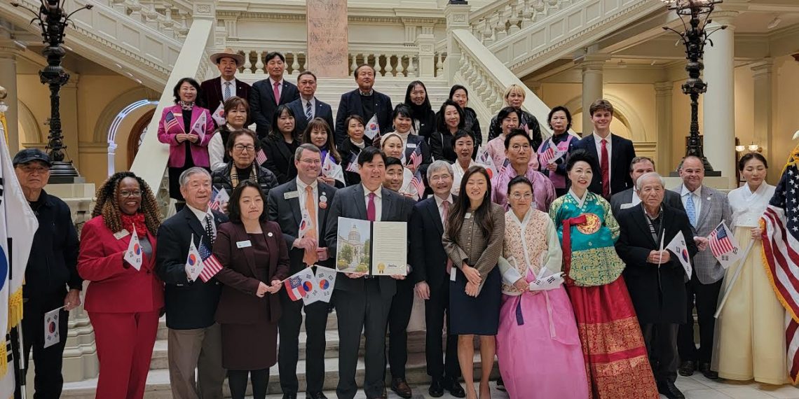 조지아주청사서 ‘미주 한인의 날’ 기념 결의문 증정식 개최