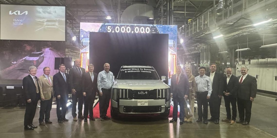 기아차 조지아 공장, 누적 생산 500만대 금자탑… ‘하이브리드 시대’ 열었다