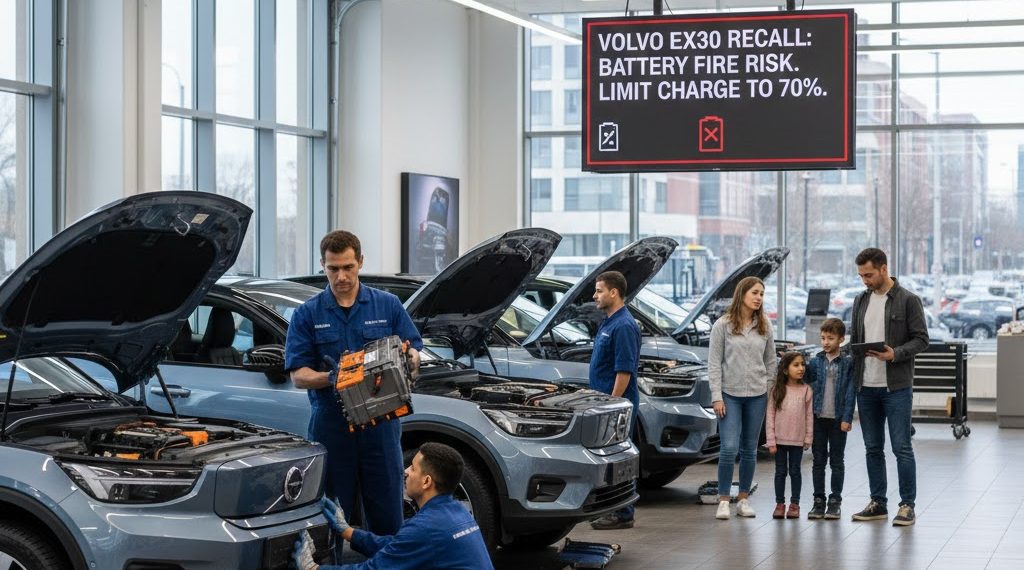 볼보, 주력 전기차 EX30 화재 위험으로 ‘전량 리콜’… 70% 충전 제한 권고