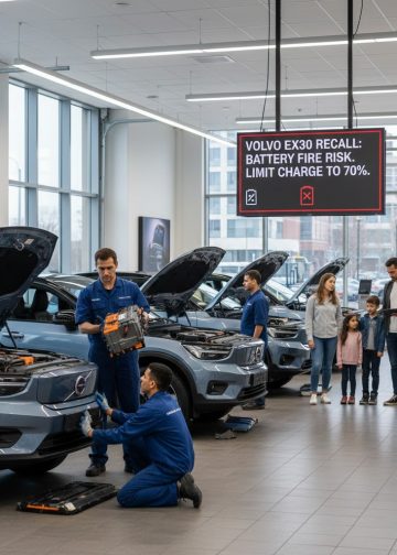 볼보, 주력 전기차 EX30 화재 위험으로 ‘전량 리콜’… 70% 충전 제한 권고