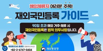 “해외 체류 90일 넘으면 필수”… 재외국민등록, 선택 아닌 법적 의무