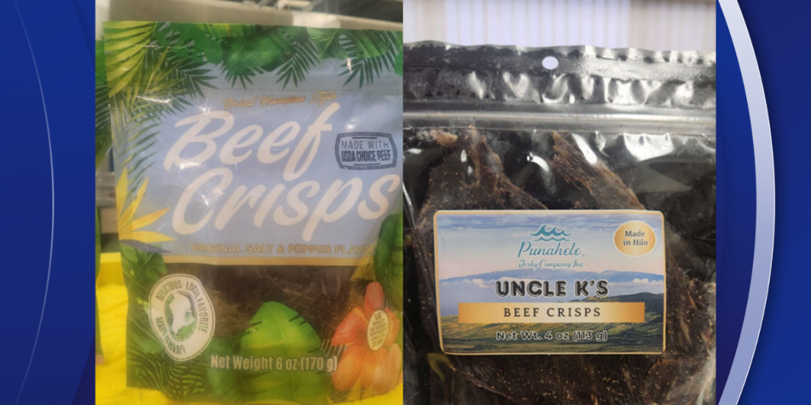 대두 성분 미표시… USDA, 하와이산 육포 전국 보건 경보