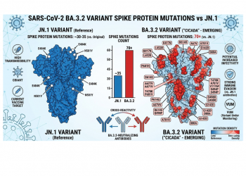 ‘스파이크 변이만 70개’ 코로나19 신종 변이 BA.3.2, 美 25개 주 확산