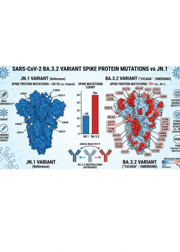 ‘스파이크 변이만 70개’ 코로나19 신종 변이 BA.3.2, 美 25개 주 확산