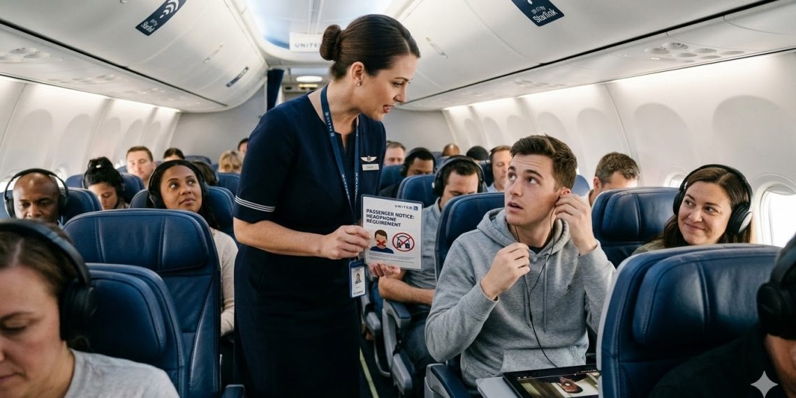 유나이티드항공 “헤드폰 안 쓰면 하차”… 기내 소음 규정 대폭 강화