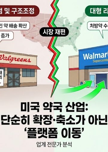 미국 약국 시장의 거대한 재편: ‘체인의 몰락’과 ‘리테일의 부상’