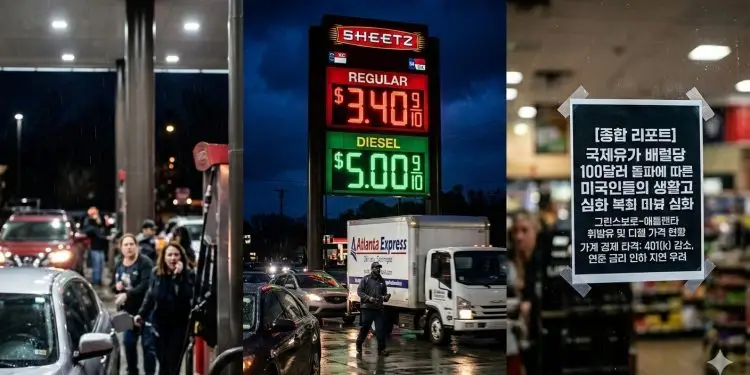 유가 100달러 돌파에 그린스보로·애틀랜타 기름값 가파르게 상승