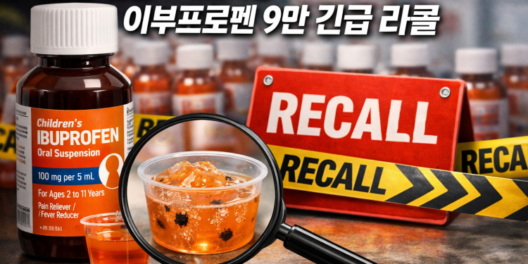 미 전역 어린이용 이부프로펜(Ibuprofen) 9만 병 긴급 리콜