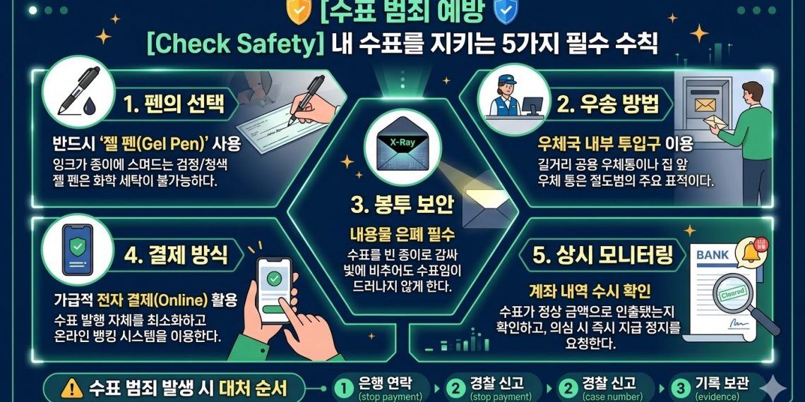 “세금 신고철, 우편함 속 수표가 위험하다”… ‘수표 세탁’ 사기 기승