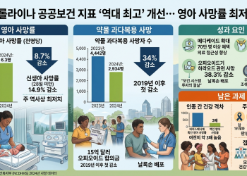 노스캐롤라이나 공공보건 ‘역대급 개선’