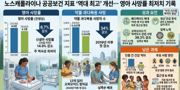 노스캐롤라이나 공공보건 ‘역대급 개선’