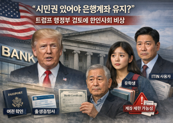 “시민권 있어야 은행계좌 유지?”…트럼프 행정부 검토 움직임에 한인사회 촉각