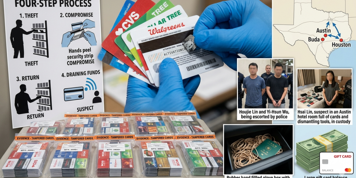 텍사스서 77억 규모 ‘기프트 카드 사기’ 조직 검거…대만인 3명 중형 위기