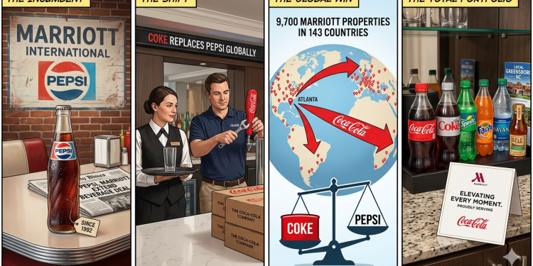 ‘콜라 전쟁’ 33년 만의 역전… 코카콜라, 메리어트 글로벌 공급권 탈환