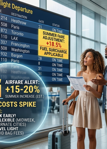 유가 폭등에 비행기 표값 20% 뛴다