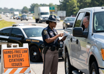 사우스캐롤라이나 ‘핸즈프리법’ 시행 첫 달 3,400건 적발… 찰스턴 최다
