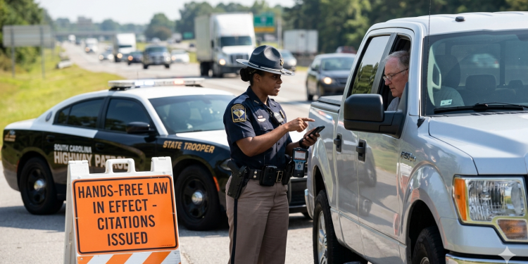 사우스캐롤라이나 ‘핸즈프리법’ 시행 첫 달 3,400건 적발… 찰스턴 최다