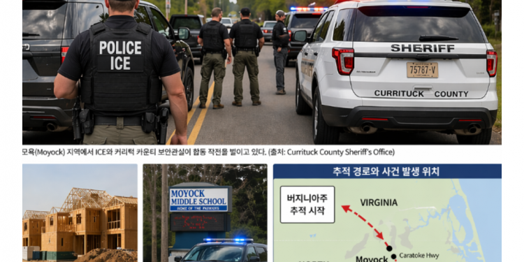 ICE, 버지니아서 노스캐롤라이나까지 추격전…모욕 건설현장 인근서 3명 구금