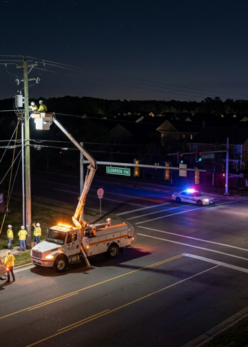 랄리-더럼 접경지대 대규모 정전… 3,300여 가구 불편
