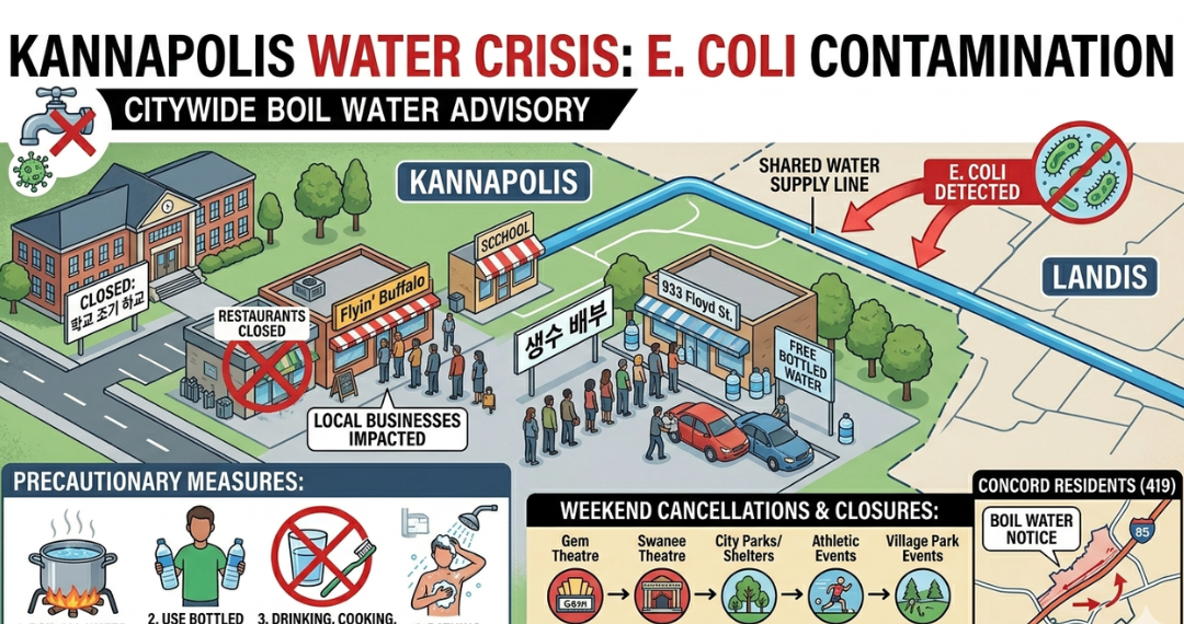노스캐롤라이나 식수에서 대장균 검출… 학교 조기 하교 및 식당 전면 폐쇄