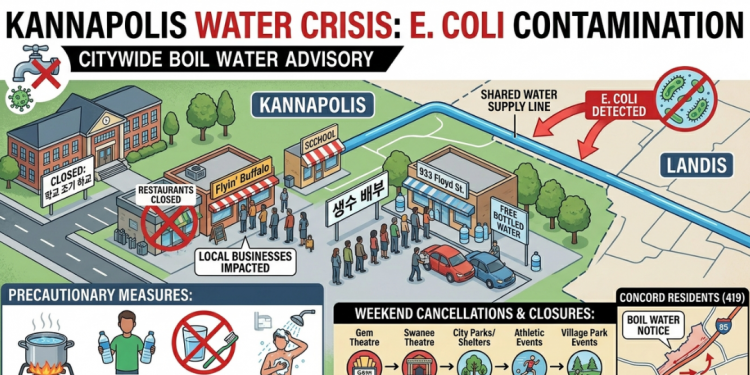 노스캐롤라이나 식수에서 대장균 검출… 학교 조기 하교 및 식당 전면 폐쇄
