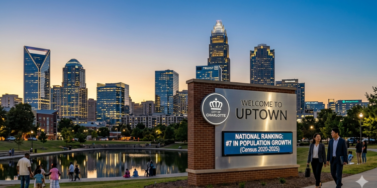 샬롯 메트로 인구 5년간 27만 명 유입… 전국 증가 규모 7위 기록