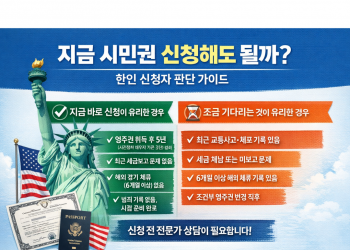 시민권 신청·승인 모두 감소…심사 지연까지 겹치며 한인사회 우려 확산