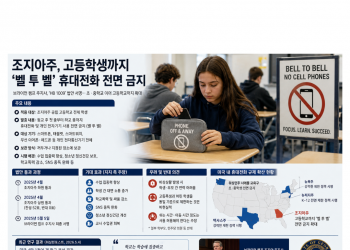“등교부터 하교까지 휴대전화 금지”… 조지아주, 고등학생까지 ‘벨 투 벨’ 규제 확대