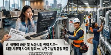 AI가 바꾼 미 노동시장 권력 지도… 대졸 ‘사무직 사다리’ 무너지고 ‘숙련 기술직’ 몸값 치솟는다