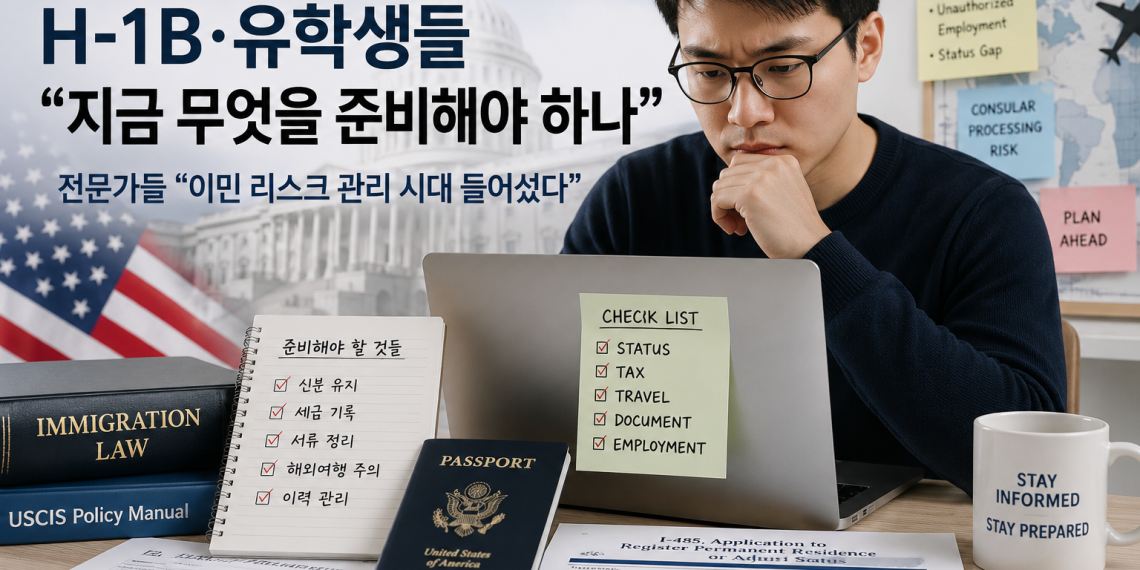 H-1B·유학생들 “지금 무엇을 준비해야 하나”…전문가들 “이민 리스크 관리 시대 들어섰다”