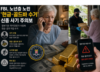 FBI, 노년층 은퇴 자금 노린 ‘현금·골드바 수거’ 신종 사기 강력 경고