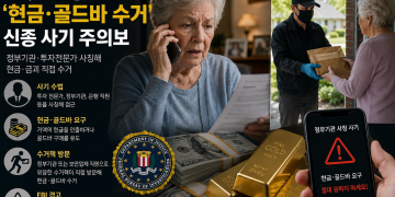 FBI, 노년층 은퇴 자금 노린 ‘현금·골드바 수거’ 신종 사기 강력 경고