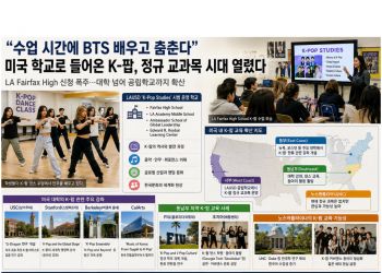“수업 시간에 BTS 배우고 춤춘다”…미국 학교로 들어온 K-팝, 정규 교과목 시대 열렸다