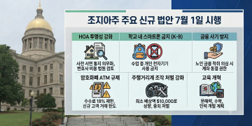 조지아주, 7월 1일부터 신규 법안 대거 발효…스마트폰 금지·금융사기 방지 등