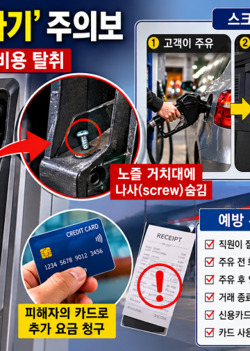 주유 끝났다고 안심했다간 낭패…미 전역 확산하는 ‘가스펌프 사기’ 비상