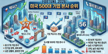 텍사스, 캘리포니아 제치고 ‘포천 500’ 기업 본사 수 전국 1위 탈환