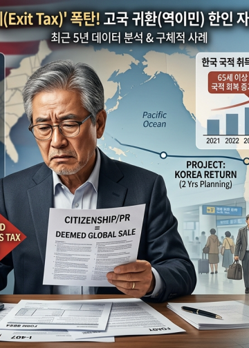 [기획리포트] 한국행 ‘역이민’ 늘어나는데… 미 자산가들 발목 잡는 ‘국적포기세’ 세금 폭탄
