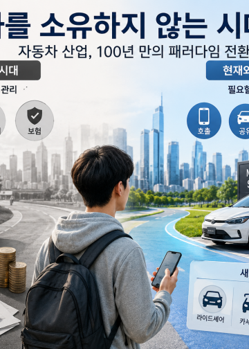 [특별기획] ‘차를 소유하지 않는 시대’… 자동차 산업, 100년 만의 패러다임 전환