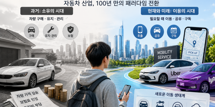 [특별기획] ‘차를 소유하지 않는 시대’… 자동차 산업, 100년 만의 패러다임 전환