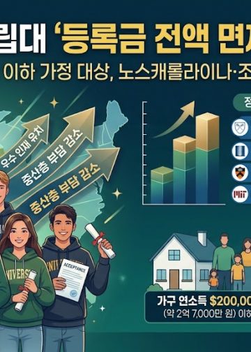연소득 20만 달러까지 ‘등록금 공짜’… 미 명문 사립대 파격 장학금 확산