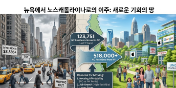 뉴욕 엑소더스 가속… 12만 명이 선택한 NC, 새 기회의 땅으로 부상
