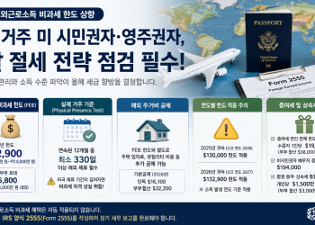 2026년 하반기 세무 점검… 해외근로소득 비과세 한도 $132,900 200% 활용법